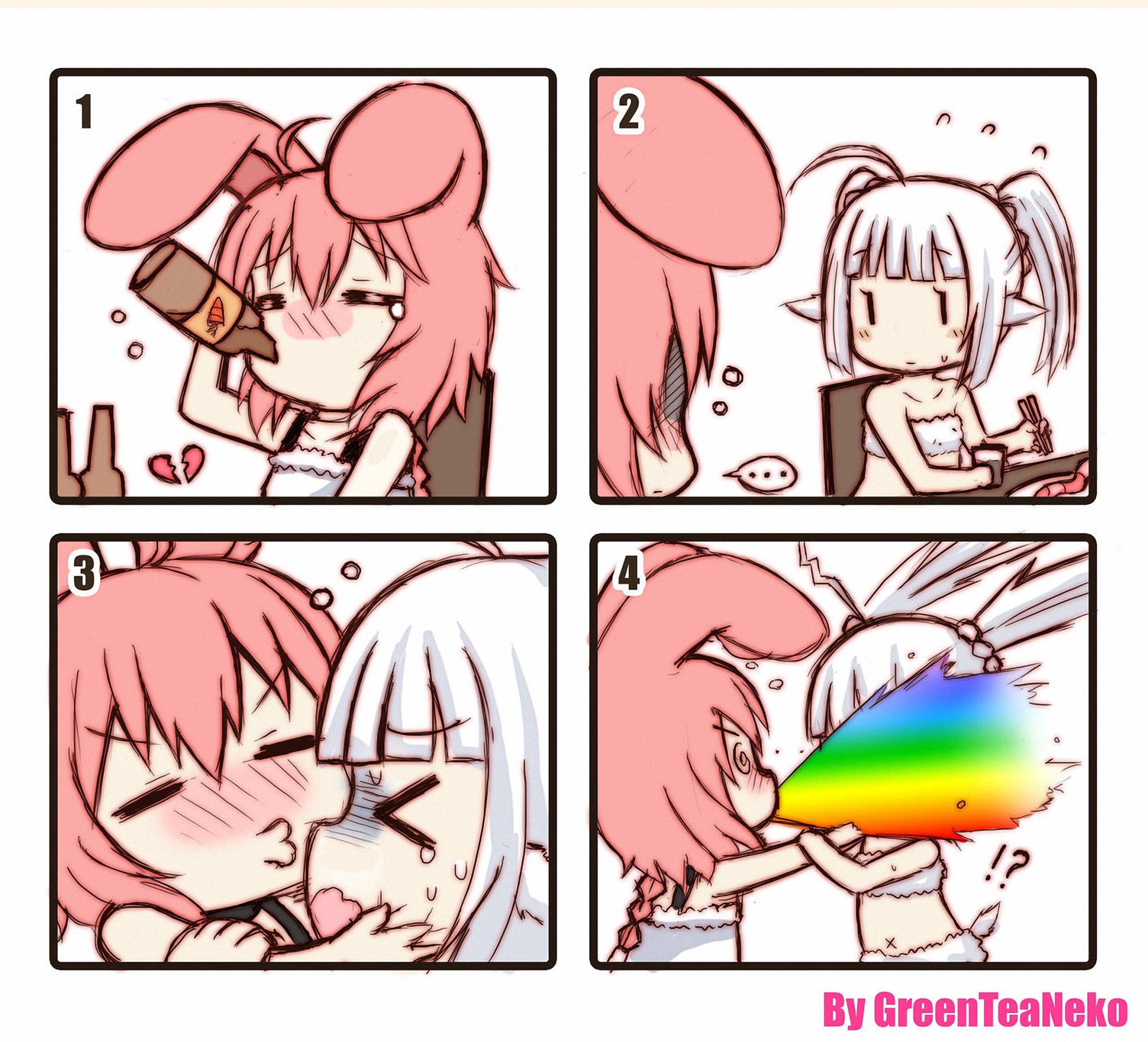 Манга - MonGirl 4koma - Читать 16 главу * MangaLIB 