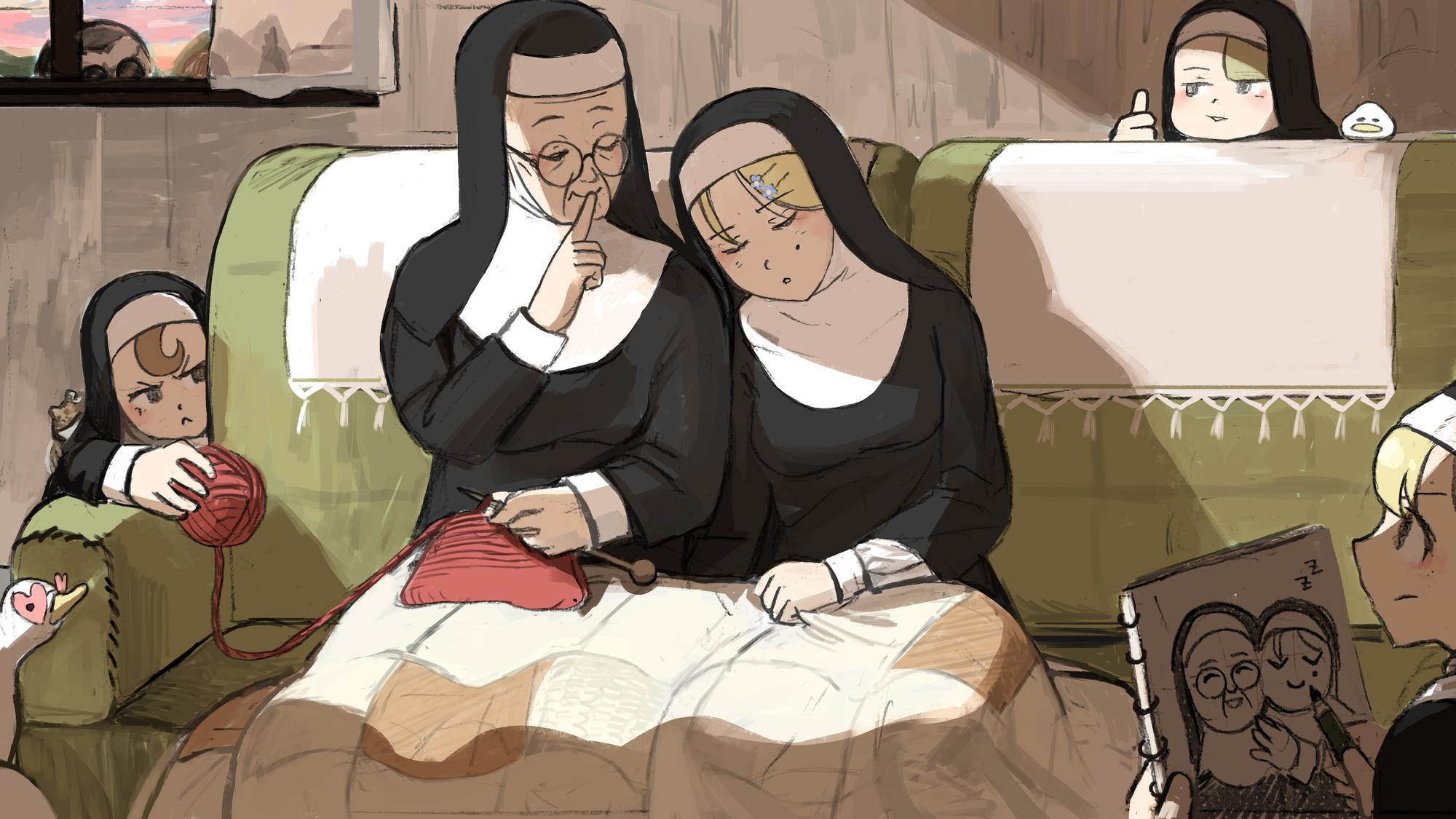 Комикс - Маленькие Монахини - Читать 67 главу * MangaLIB.